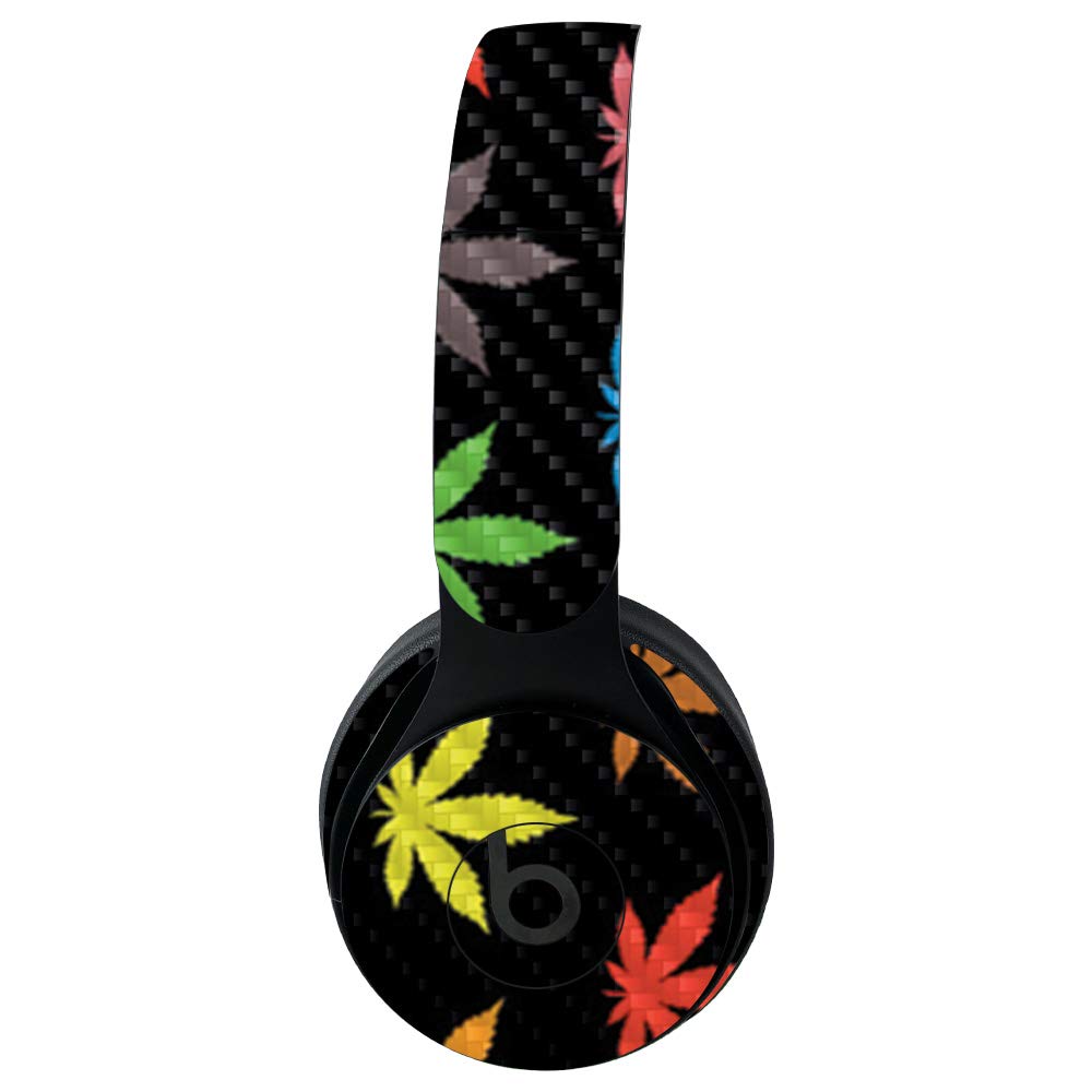 MightySkins Carbon Fiber Skin for Beats Solo Pro Wireless Headphones - Sticky Icky Icky | Protective Durable Textured Vinyl Wrap | Easy to Apply & Remove | Made in USA | Perfect for Gym, Travel & Daily Use