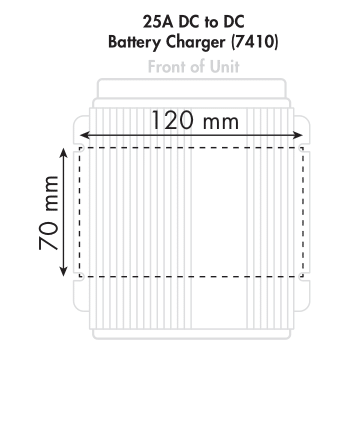 25A DC to DC Battery Charger - High Power 12V/24V Onboard Charger for RVs, Boats, and Solar Systems - Perfect for Off-Grid and Mobile Power Solutions