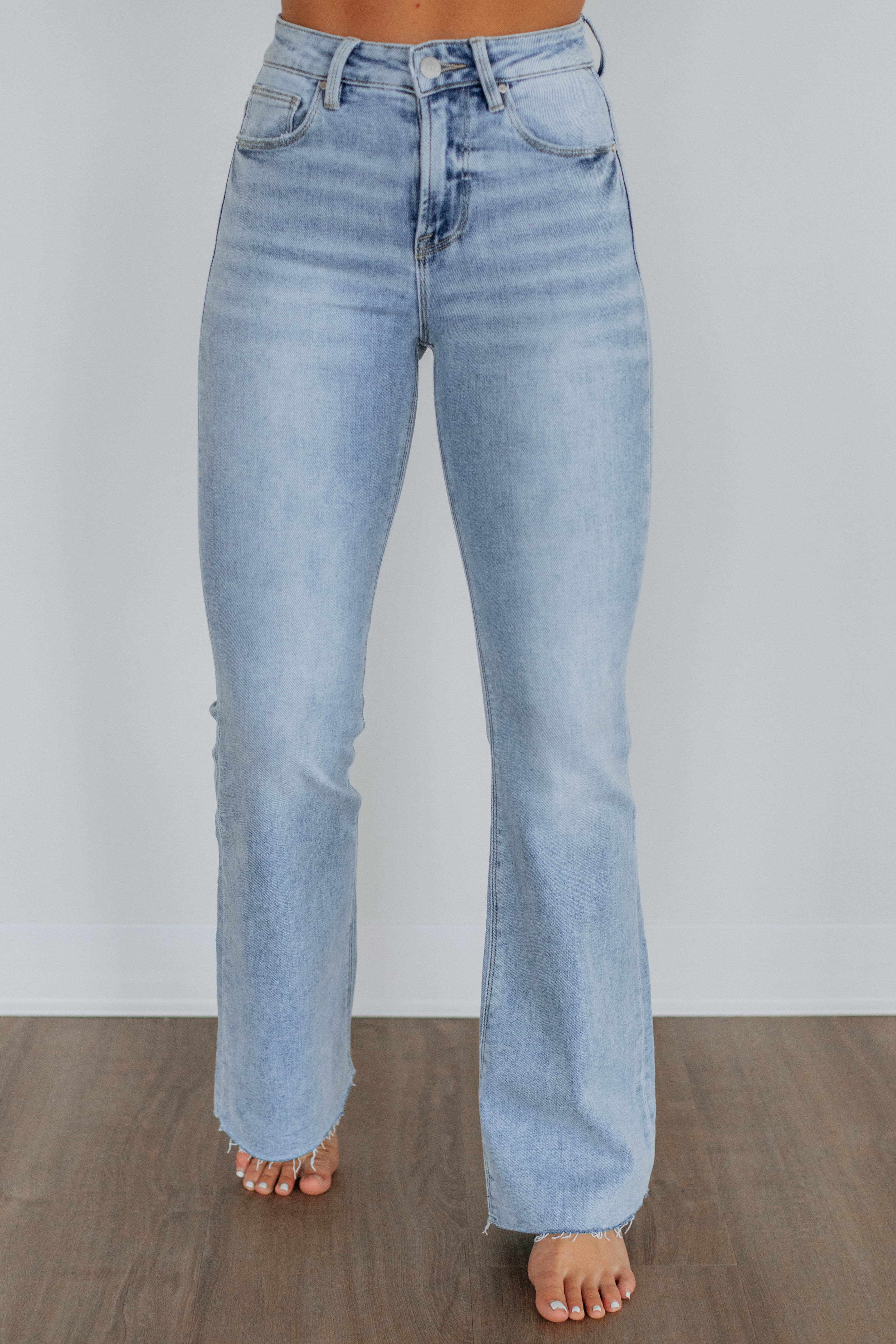 Arya Risen Light Wash Distressed Denim Jeans for Women - High Waisted Skinny Jeans with Stretch - Perfect for Casual Outfits & Streetwear Fashion
