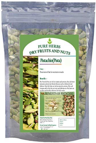 Organic Pure Herbs Dry Pistachios - 100g | Healthy Snack for Weight Loss, Energy Boost & Heart Health | Perfect for Office, Gym & Travel Snacking