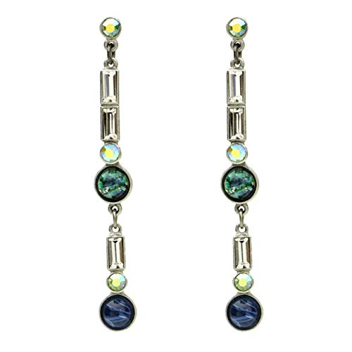 Two Stone Crystal Post Earrings