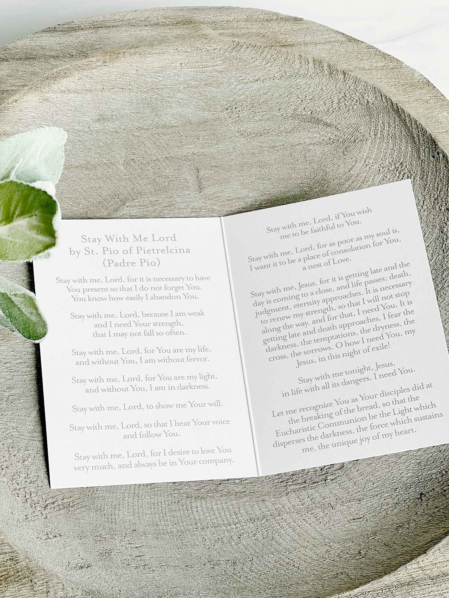 Stay With Me Lord Prayer Card - Religious Christian Devotional Card for Comfort, Faith & Strength - Perfect for Worship, Bible Study & Gifting