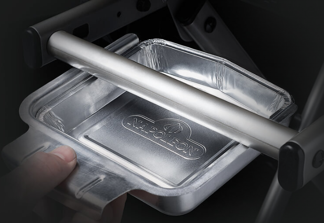 Napoleon Disposable Aluminum Grease Trays for Q Series Grills - 5 Pack (62006) - Perfect for Outdoor BBQ, Camping & Tailgating