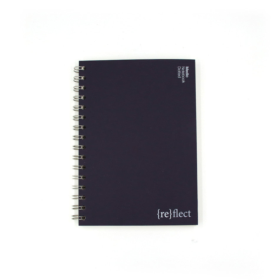 Premium Coffeenotes Medio Wiro Notebook - Aubergine Tweed Cover, Spiral Bound Journal for Writing, Sketching & Note Taking - Perfect for Office, School & Creative Projects