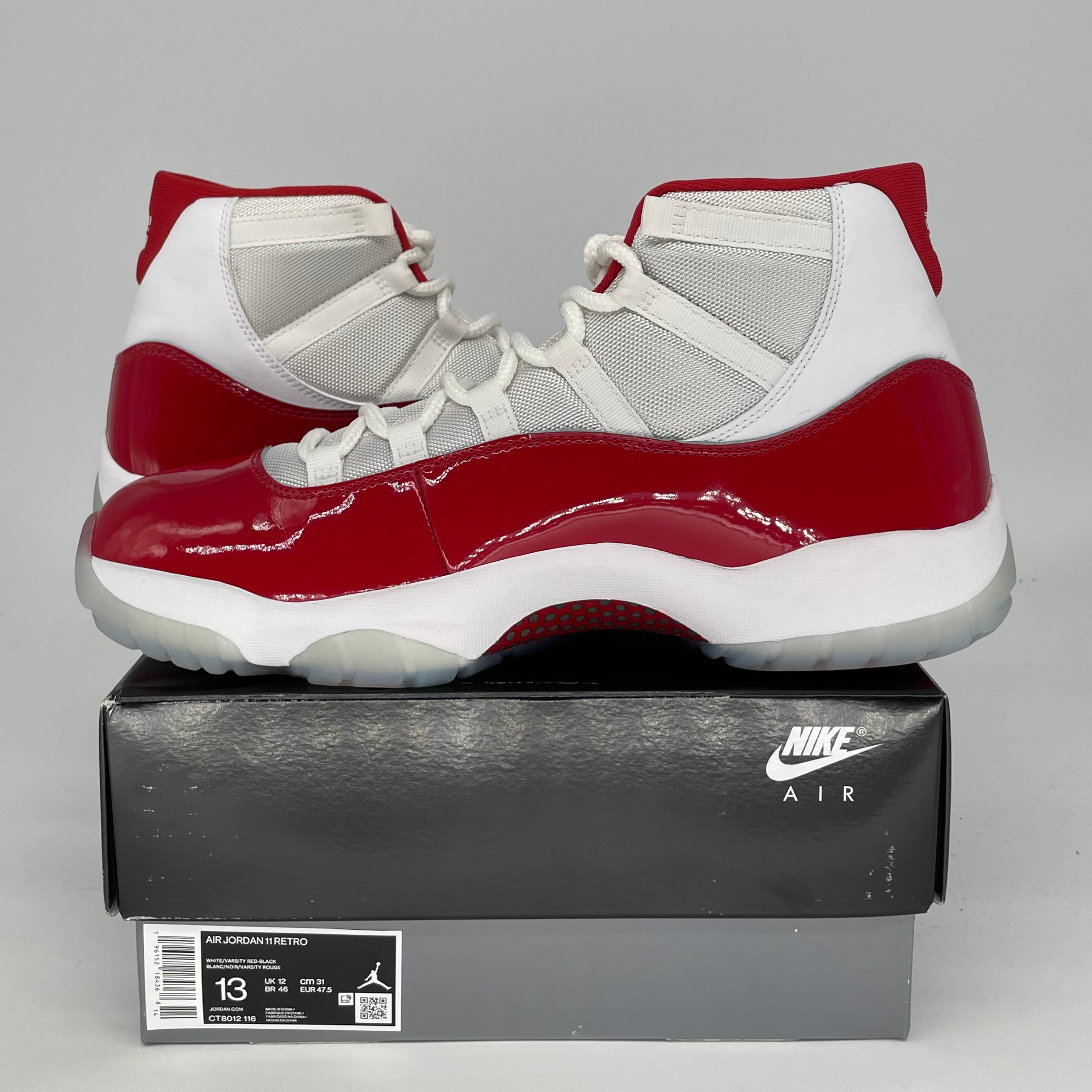 AIR JORDAN 11 CHERRY RED BASKETBALL SHOES SIZE 13 (CT8012-116) - Perfect for Basketball Games, Sneaker Collecting & Streetwear Fashion
