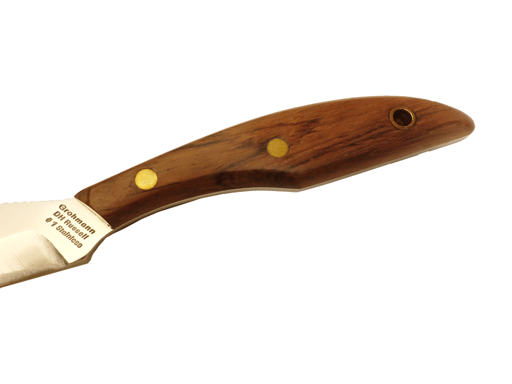 Premium Grohman #1 Stainless Steel Canadian Belt Knife - 4.25