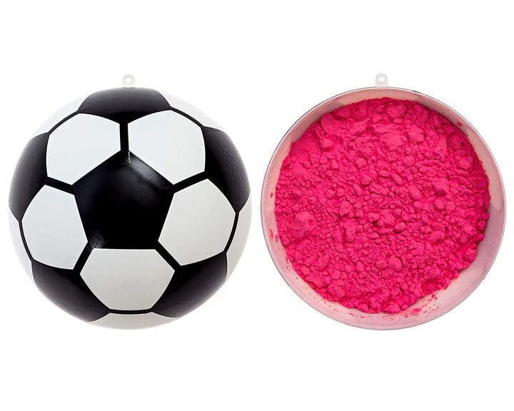 Ultimate Gender Reveal Party Supplies - Soccer Ball with Blue & Pink Powder Kit | Non-Transparent Baby Shower Decorations | Perfect for Gender Reveal Parties, Baby Showers & Celebrations