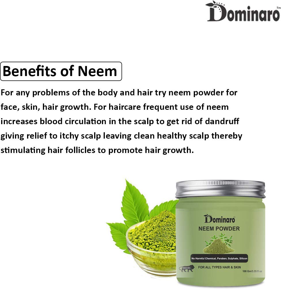Organic Neem & Pomegranate Powder for Skin & Hair Care - 200g Combo Pack for Glowing Skin & Healthy Hair