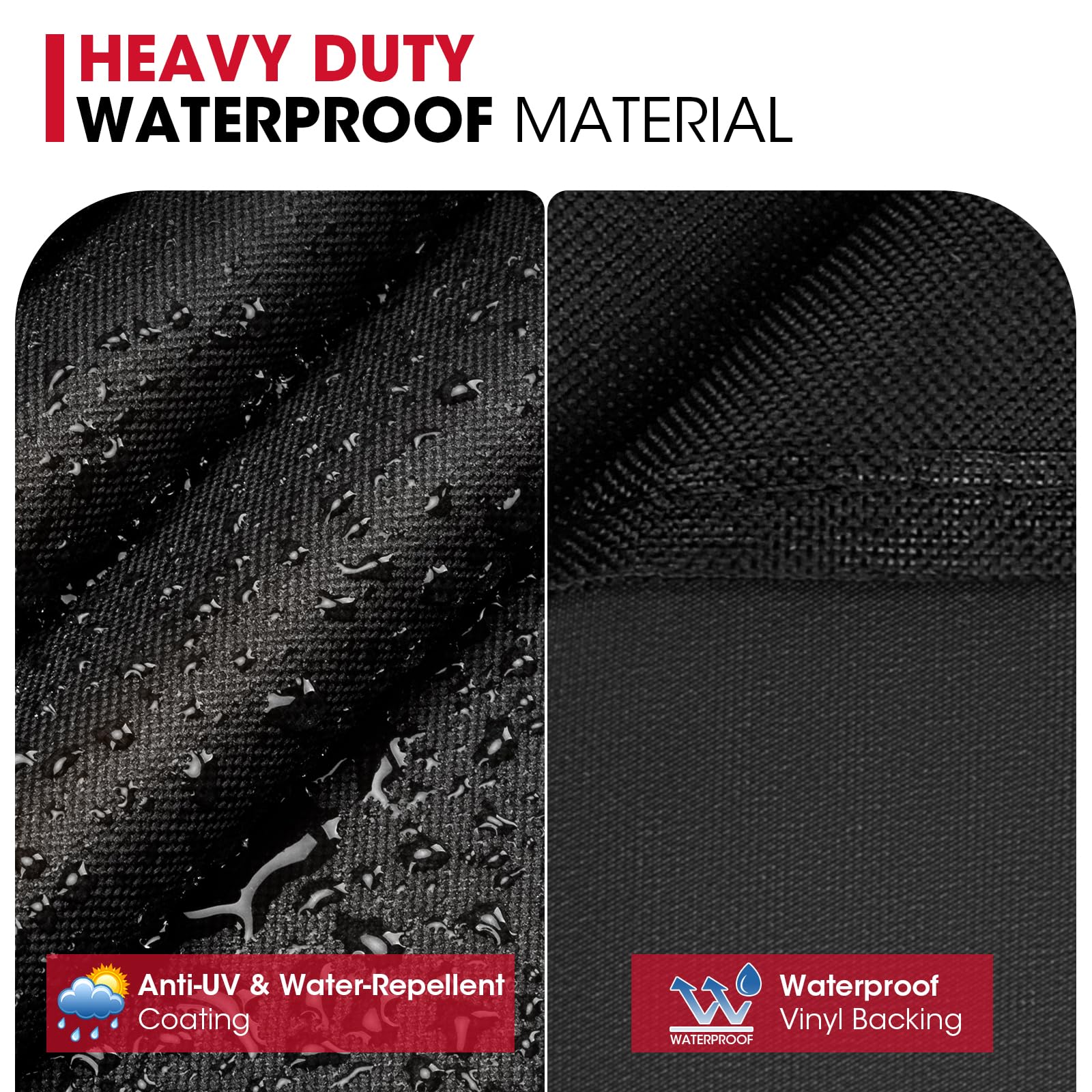 UNICOOK Heavy Duty Waterproof BBQ Grill Cover - 75 Inch XXL Gas Grill Cover, Fade Resistant & Durable, Fits Weber, Char-Broil, Nexgrill, Brinkmann - Perfect for Outdoor Cooking, Backyard Parties & Camping