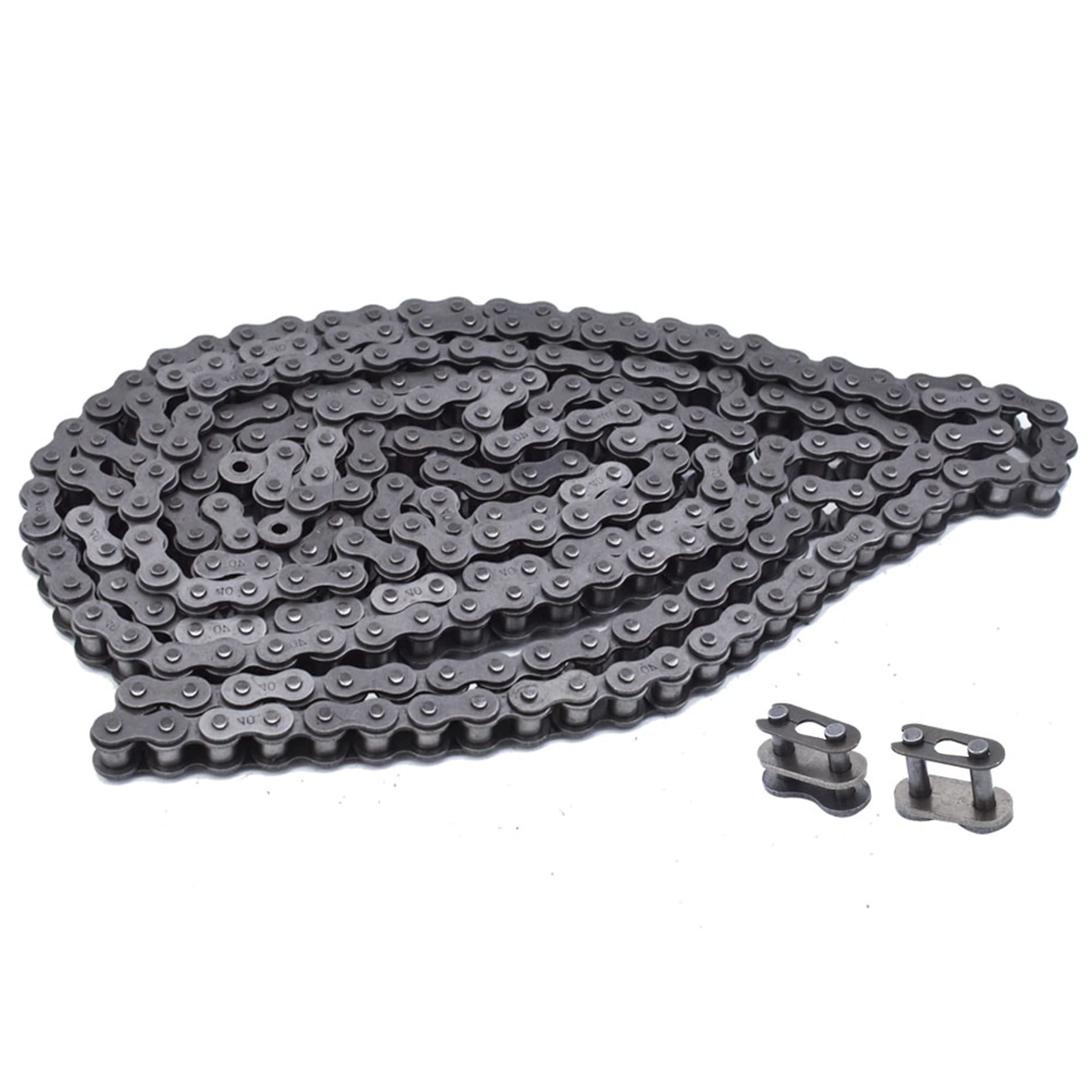 Kimllier Go Kart Chain 40 Roller Chain 10 Feet with 2 Connecting Links - Carbon Steel Drive Chain for Racing Karts, Mini Bikes, and Off-Road Vehicles