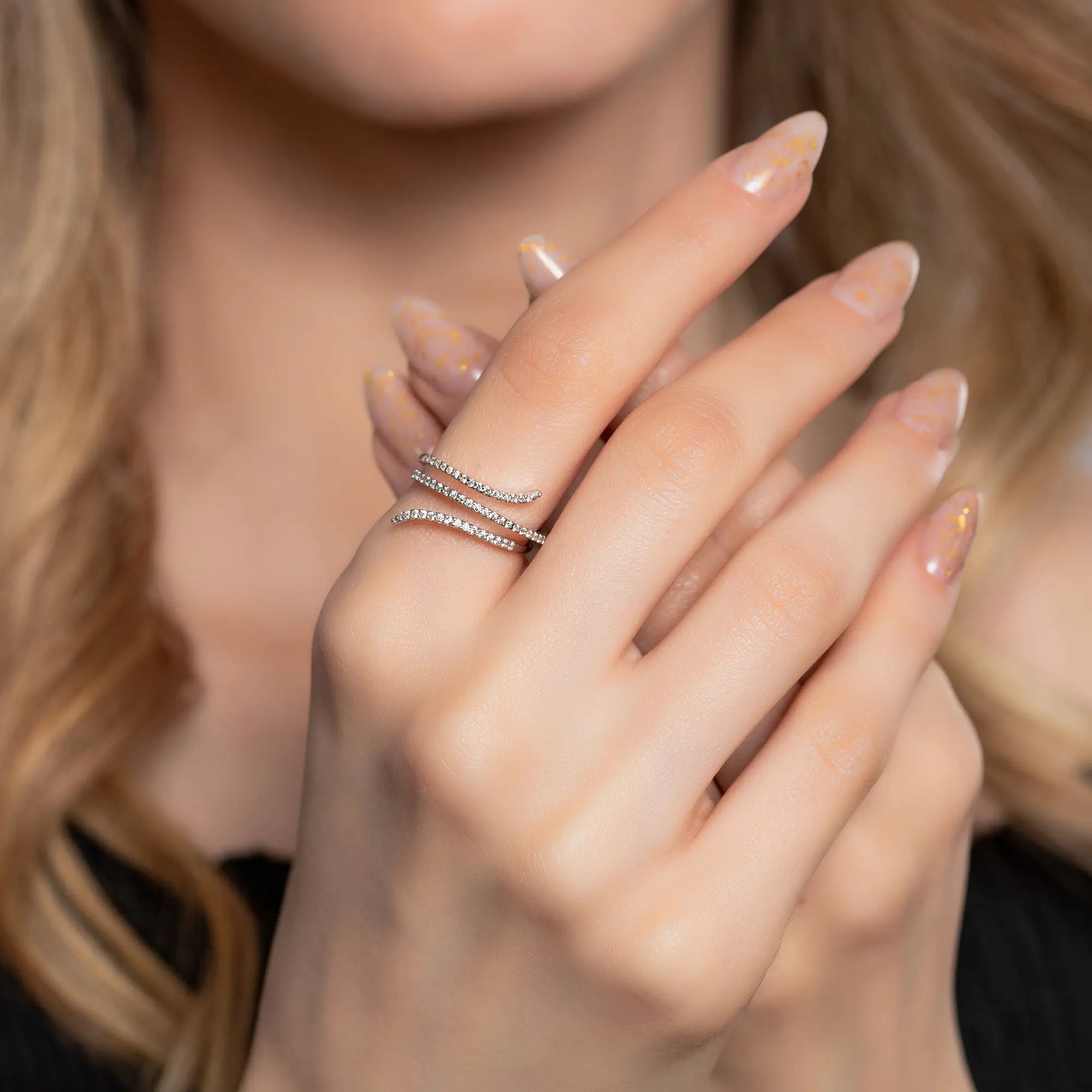 Snake Ring for Women - Sterling Silver Serpent Jewelry - Fashionable & Unique Statement Ring for Everyday Wear or Special Occasions