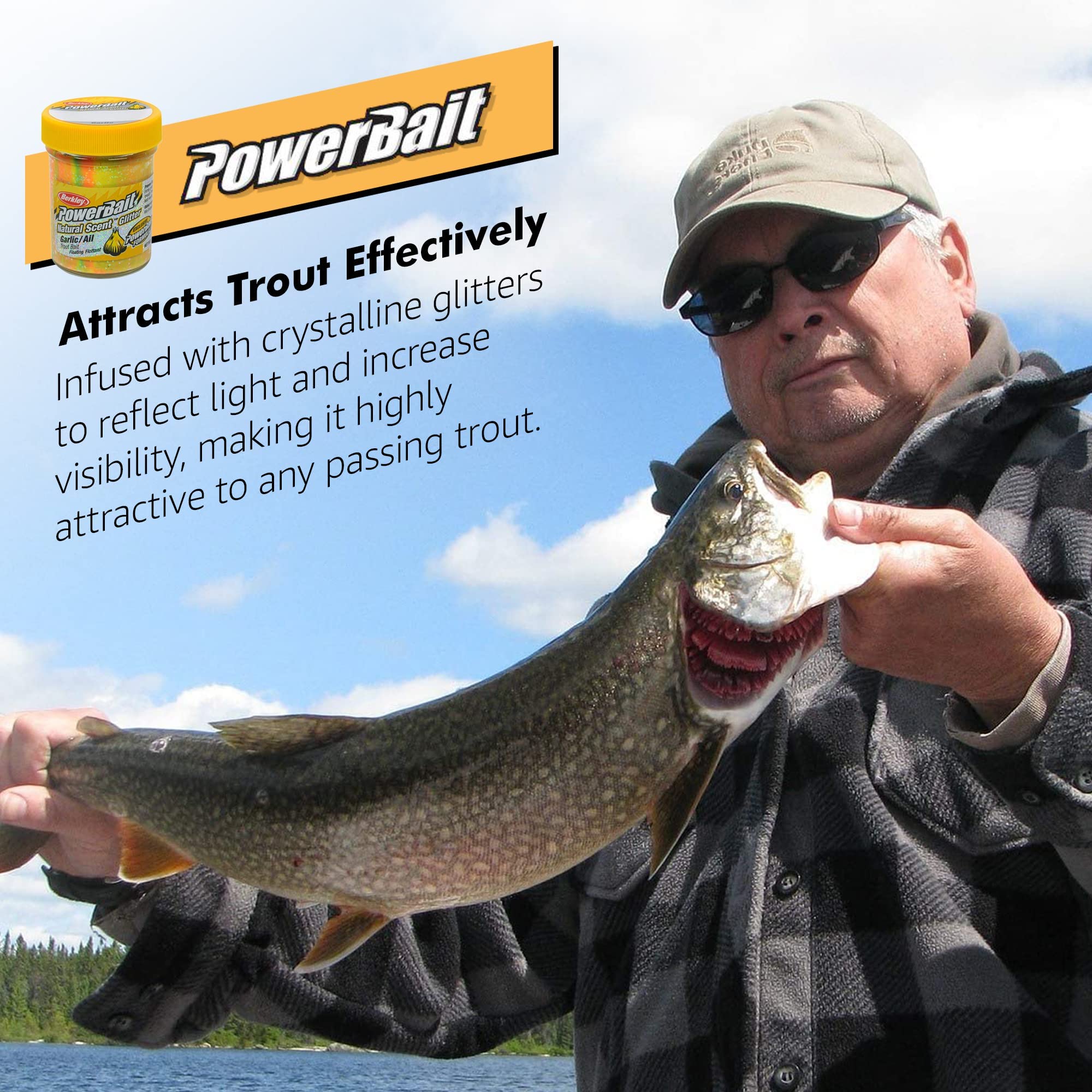 Lurwind Berkley PowerBait Combo Glitter Trout Dough Bait Bundle - 6-Pack with Rigging Guide - Floating Trout Nibble for Freshwater & Saltwater Fishing - Premium Trout Fishing Baits & Attractant - Ideal for Streams, Lakes, and Shoreline Fishing