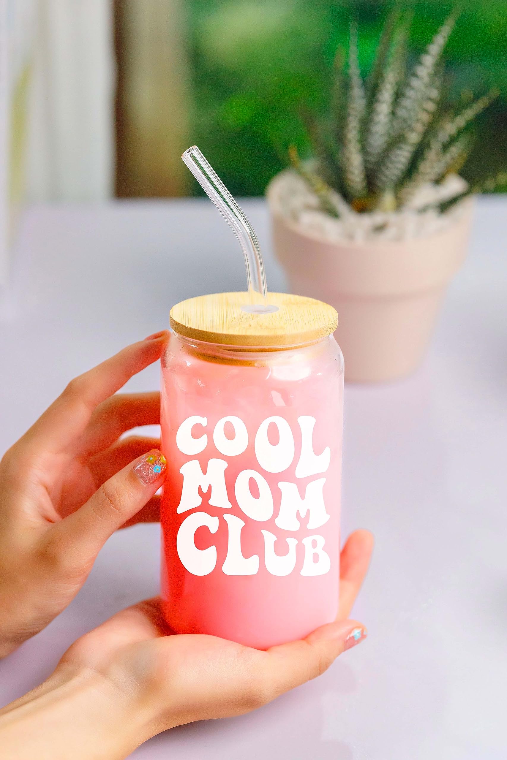 NewEleven Mother's Day Gifts for Mom - Unique Birthday Present Ideas for Mother, New Mom, Mom-to-Be, Wife from Daughter, Son, Husband - 16oz Coffee Glass Mug - Perfect for Mother's Day, Birthday Celebrations & Daily Coffee Moments