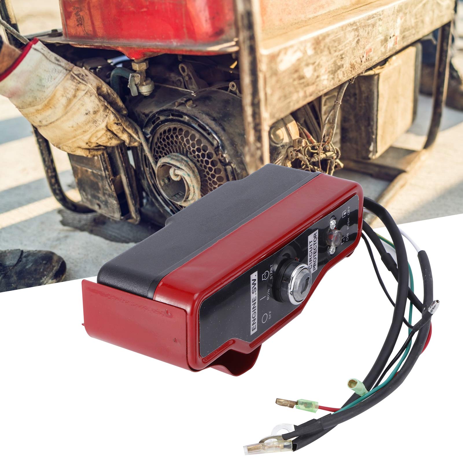 JINDI Electric Ignition Switch Box for Gasoline Generators - Professional Generator Starter System for Agricultural Farms, Breeding Facilities & Power Backup Use