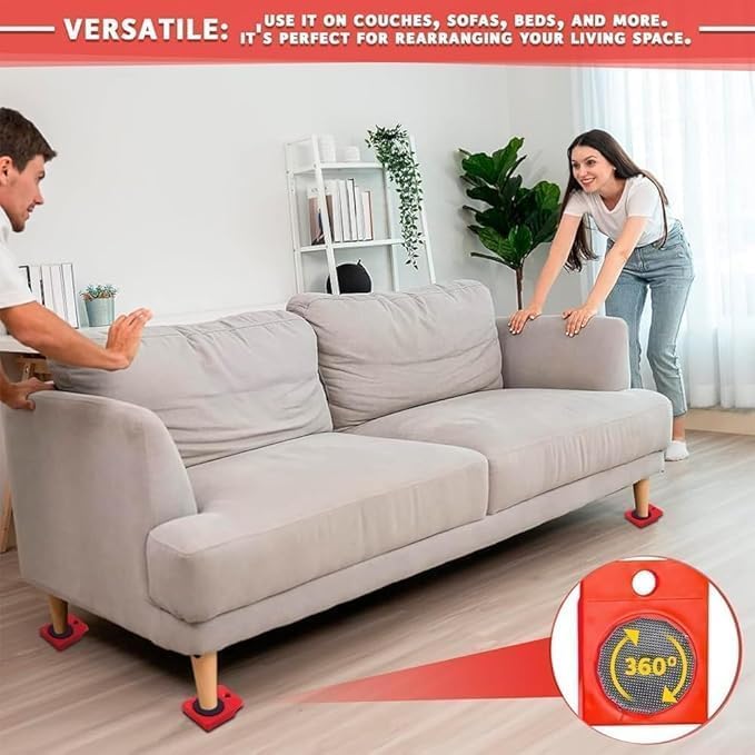 Mr Hercules Heavy Duty Furniture Mover & Lifter - Professional Moving Tool for Sofas, Beds & Large Items - Durable Furniture Jacks for Home & Office Relocation