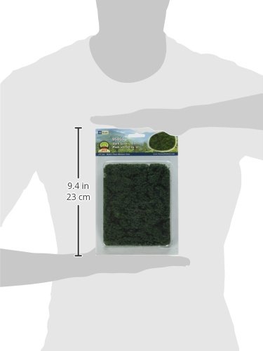 JTT Landscaping Material - Dark Green Coarse Foliage Fiber Clusters for Artificial Plants, DIY Floral Arrangements, and Home Decor