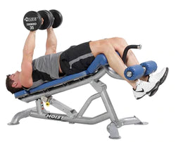 CF 3162 Adjustable Super Flat/Decline Bench - Heavy Duty Weight Bench for Home Gym, Strength Training & Full Body Workouts - Perfect for Dumbbell Press, Sit-Ups & Core Exercises