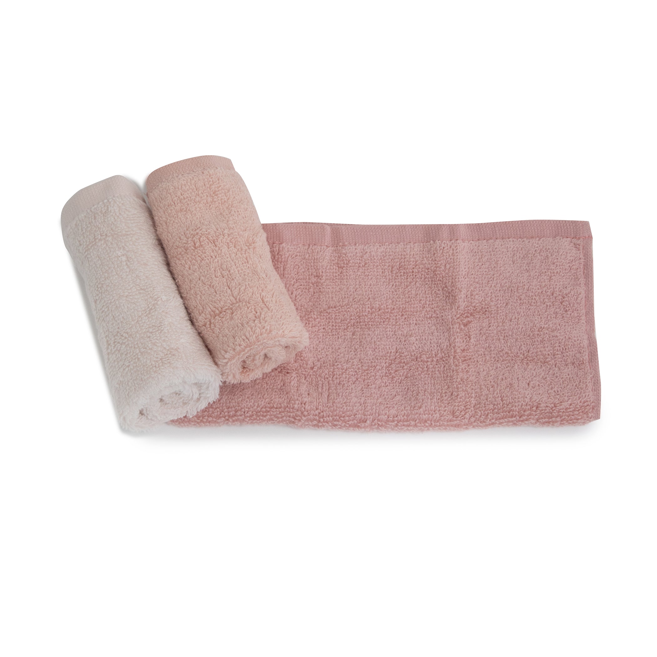Terrazzo 3-Pack Baby Face Washcloths | Soft Rose Pattern | Gentle for Newborn Skin Care & Bath Time Essentials