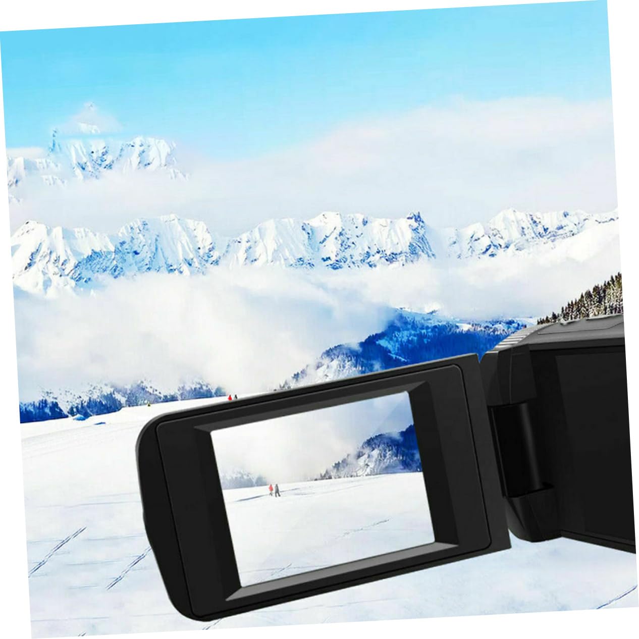 Abaodam Professional Digital Video Camera with Microphone - 1080P HD DVR Camcorder for Vlogging, Travel, and Home Security Recording