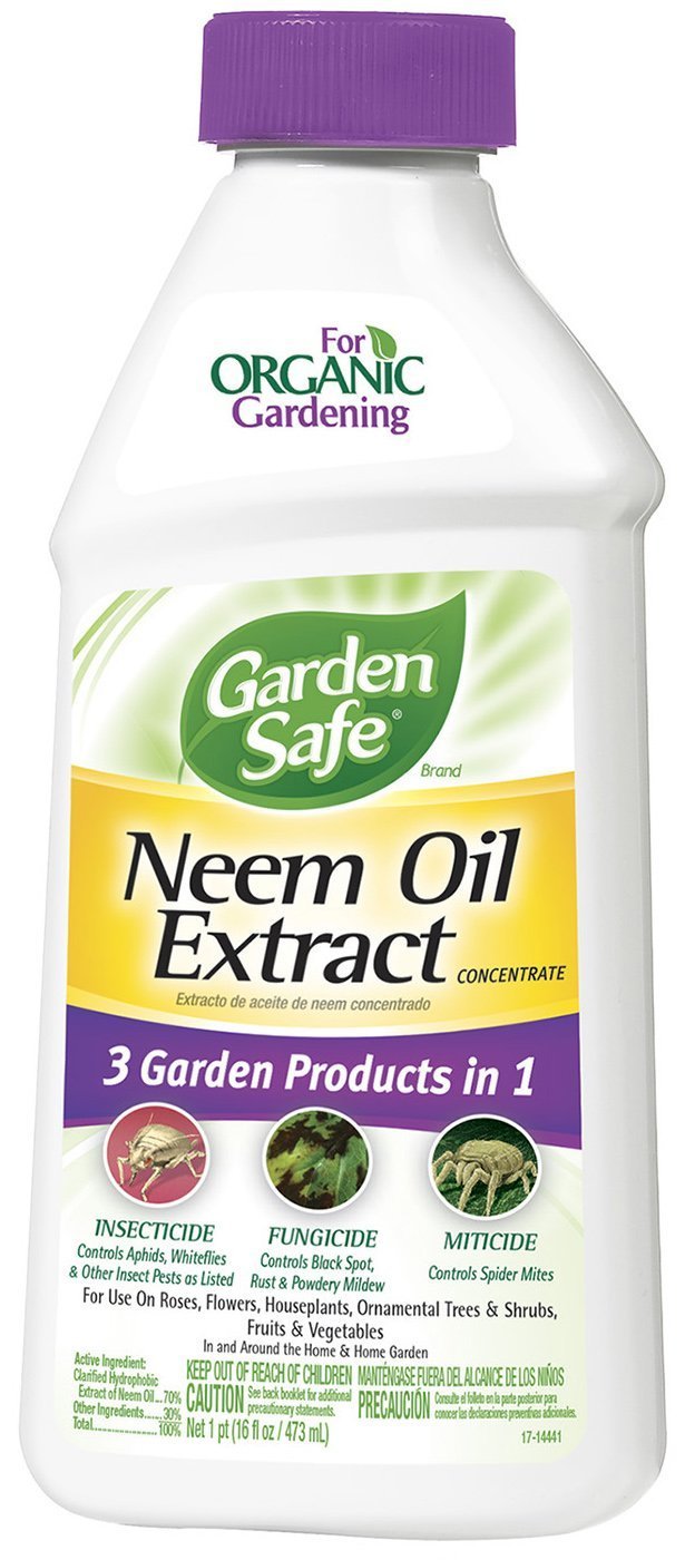Organic Neem Oil Concentrate 16oz - Fungicide & Insecticide for Plants - Garden Safe Pest Control