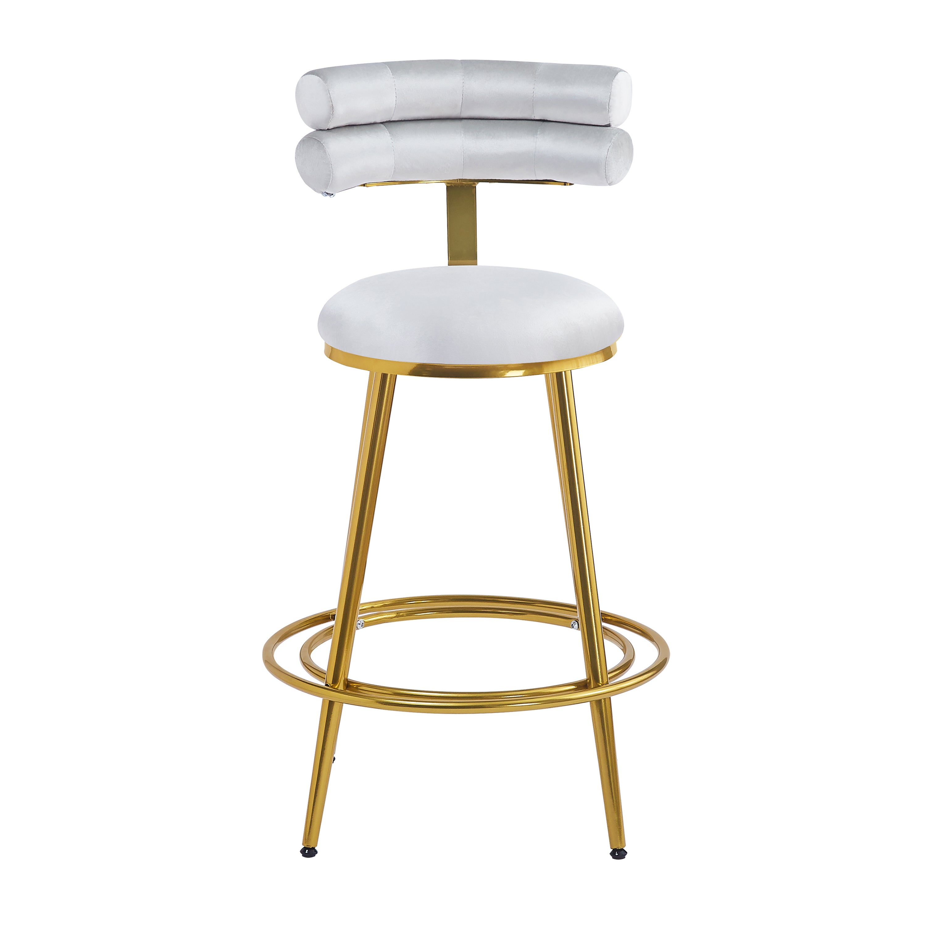 Modern Velvet Counter Stools Set of 2 - 27.65