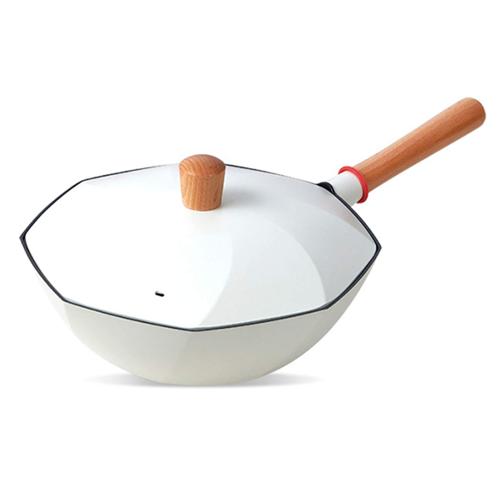 Premium Star Anise Wok Pan - Nonstick Maifan Stone Frying Pan for Healthy Cooking | Oil-Free, Smoke-Free | Works on Gas & Induction Stoves | Perfect for Stir-Fry, Sautéing & Asian Cuisine