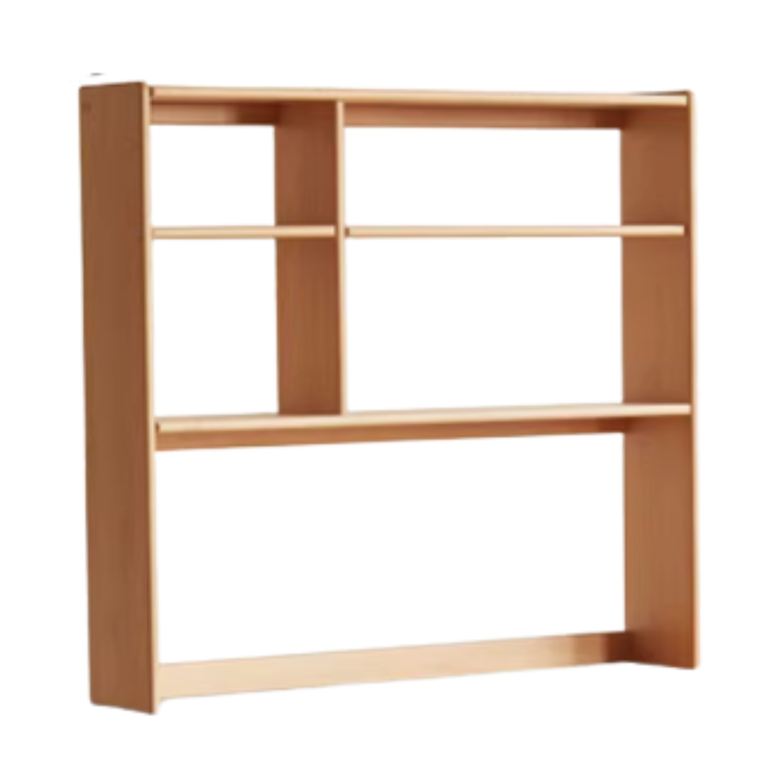 42.5x8.6x46.4 inch / 108x22x118 cm / Natural Wood Color/ Space for shelf