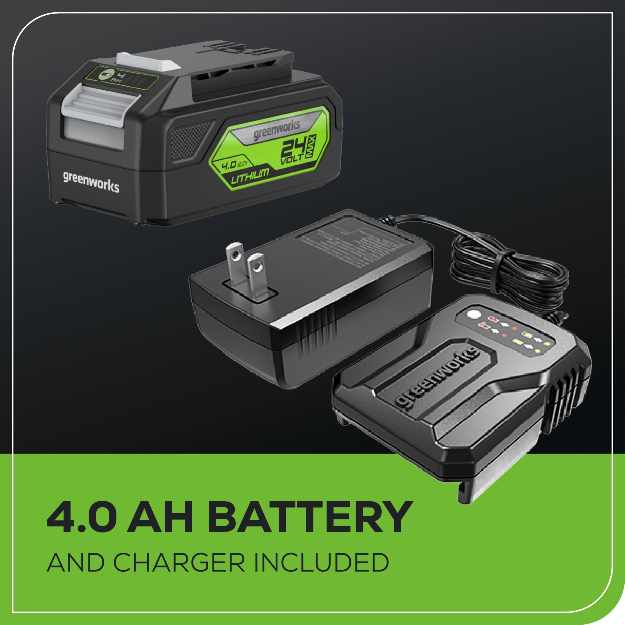 Greenworks 24V Brushless Cordless Belt Sander Kit - 3in x 18in Portable Battery Powered Sander with 4Ah Battery, Charger, Dust Bag & 60 Grit Sandpaper | Ideal for Woodworking, DIY Projects & Home Renovations