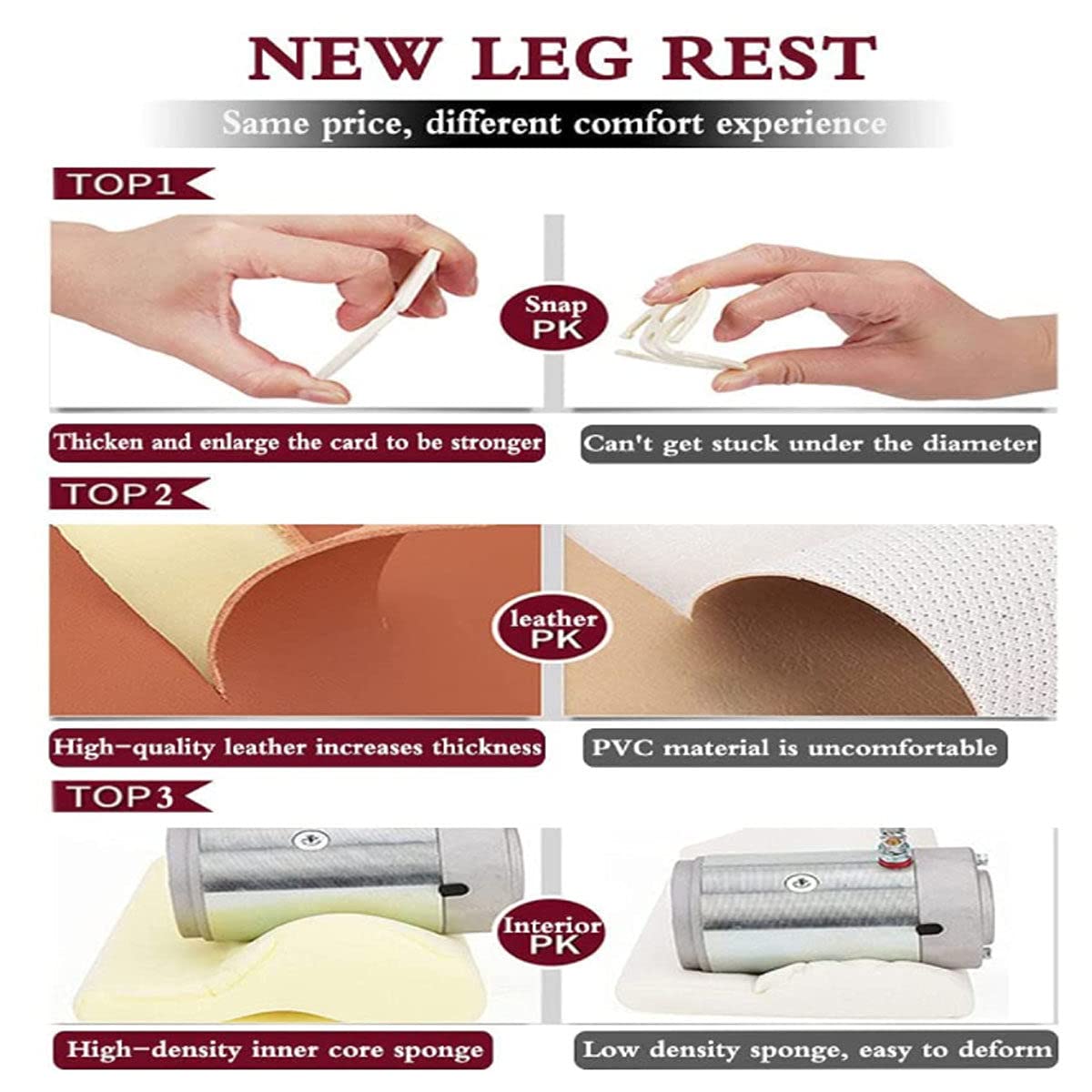 **Car Leg Support Pillow for Long-Distance Driving - Comfortable Elevated Leg Rest Cushion with Brown Diamond Design, Relieves Leg Pain & Improves Posture - Perfect for Road Trips, Travel & Office Use**