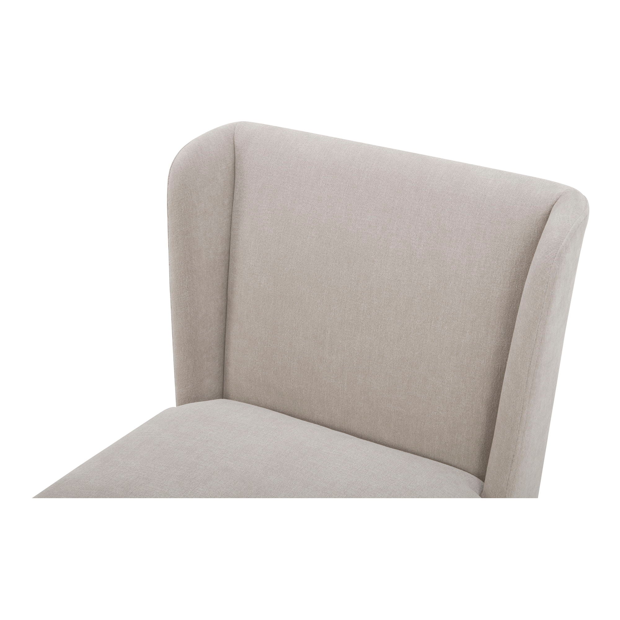 Cormac Performance Fabric Rolling Dining Chair - Helio Oyster | Modern Office & Home Dining Room Swivel Chair with Wheels | Comfortable & Stylish for Kitchen, Conference Room, or Restaurant Use