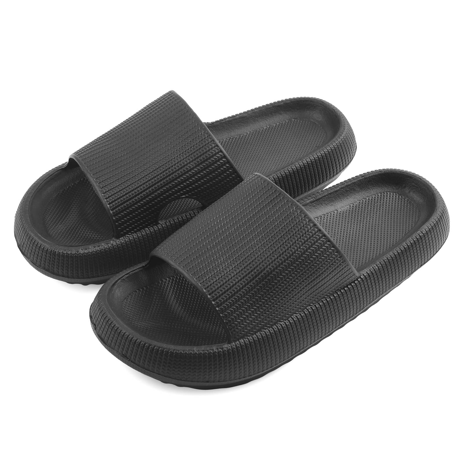 **VONMAY Cloud Slides for Men & Women - Quick-Drying, Non-Slip Shower Sandals with Cushioned Thick Sole - Comfortable & Supportive for Indoor, Outdoor, Pool & Beach Use**
