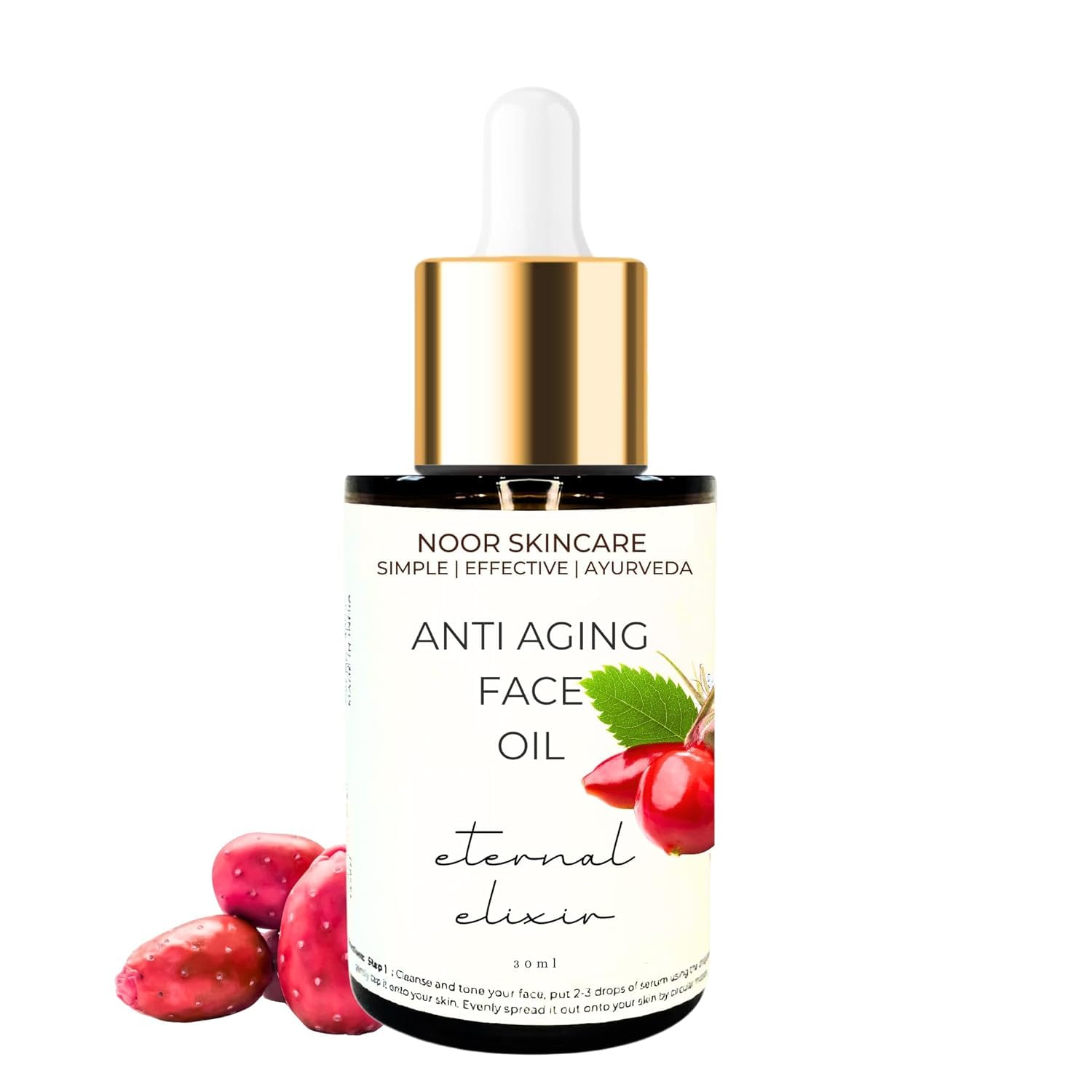 **100% Natural Anti-Aging Face Oil with Rosehip, Jojoba & Argan – Vitamin E Night Serum for Glowing Skin, Skin Tightening & Fine Lines – Perfect for Gua Sha Massage & Night Skincare Routine – 30ml for Women & Men**