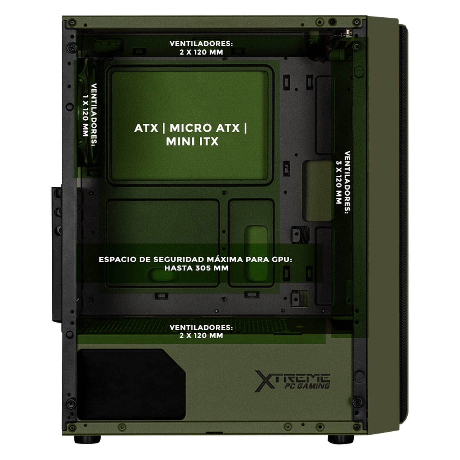 XTREME Gaming PC Case - Grogu Comic Edition, ATX Mid Tower with 4 ARGB Fans & Tempered Glass - Perfect for Gaming Rigs and Custom Builds