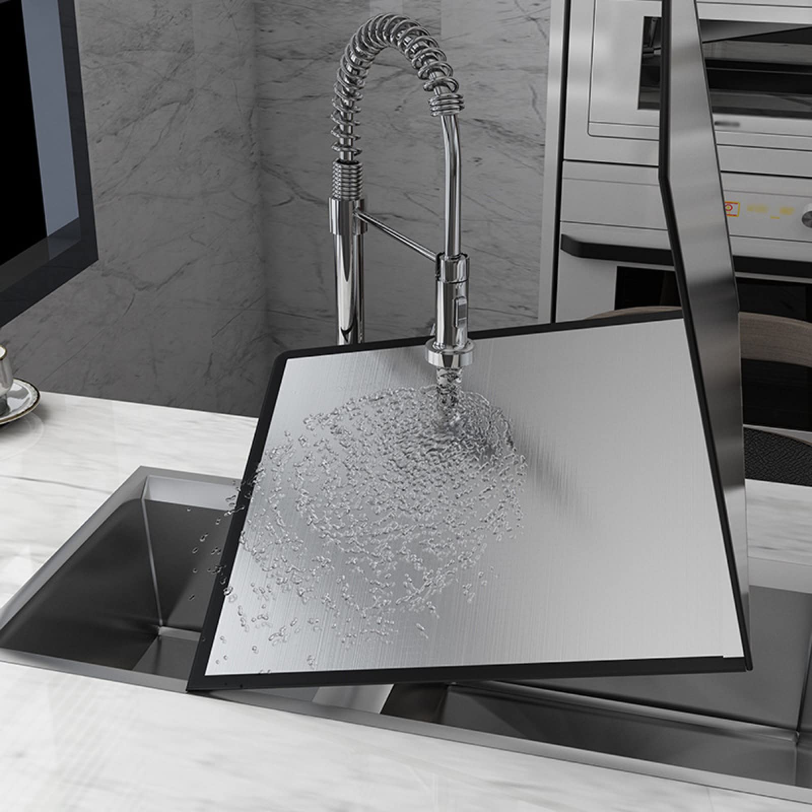 Foldable Stainless Steel Oil Splash Guard - 80x45x50cm Silver Aluminum Foil Oil Barrier for Kitchen Stove, Range Hood & Countertop Protection | Heat Resistant & Easy to Clean | Perfect for Cooking, Frying & Baking