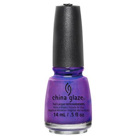 China Glaze Flying Dragon Nail Polish - 0.5 oz / 15ml #80841 - Long Lasting Neon Purple Nail Lacquer for Manicures & Pedicures - Perfect for Parties, Halloween, and Special Occasions