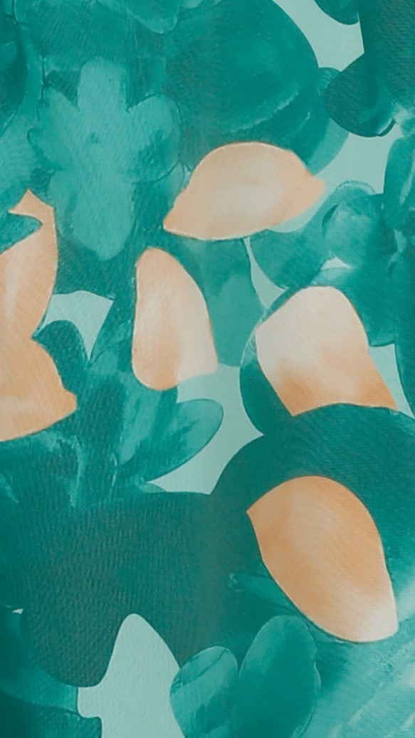 Margie Midi Dress - Floral Print Green Summer Dress for Women | Perfect for Beach Vacations, Date Nights & Outdoor Parties