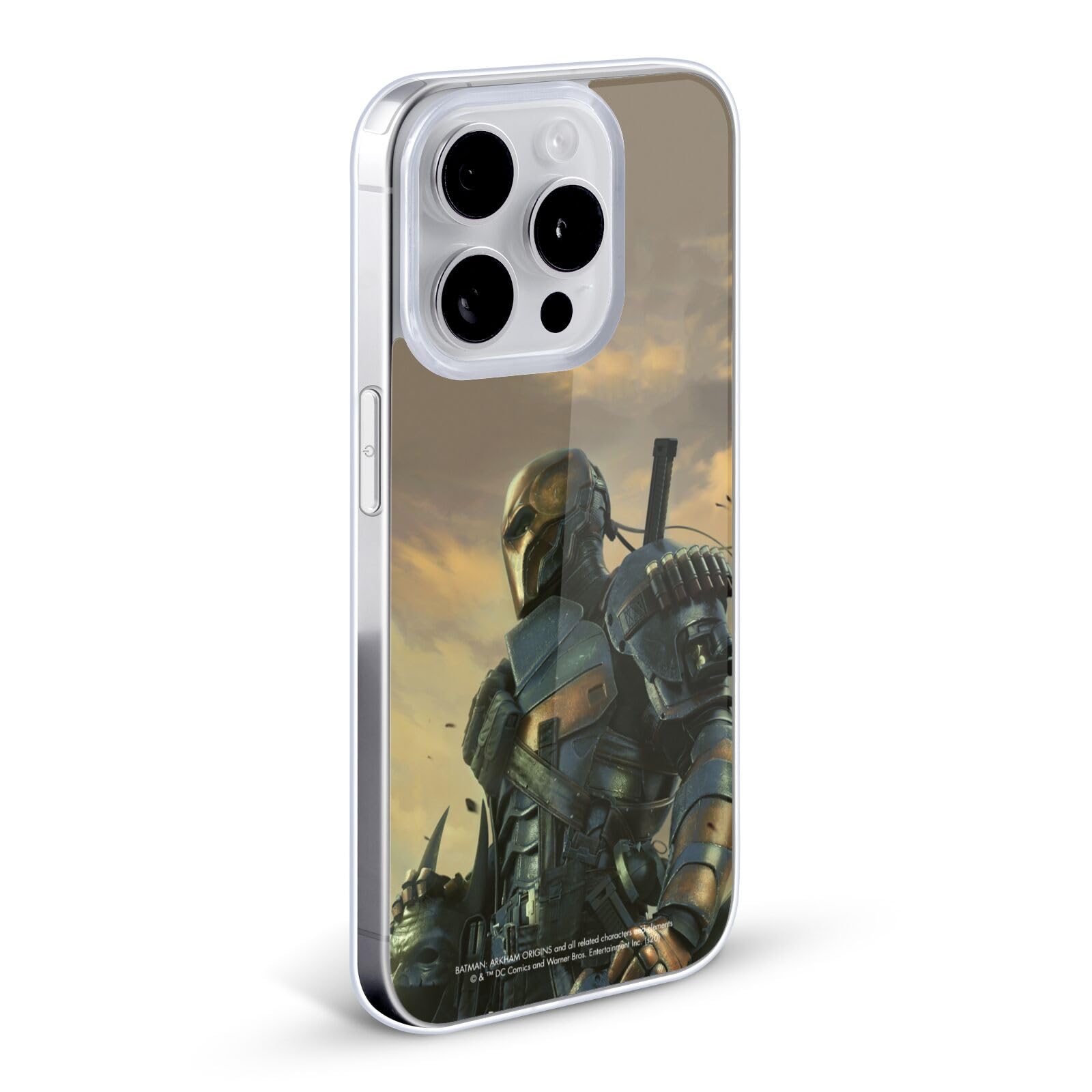 Official Batman Arkham Origins Deathstroke 2 Key Art Soft Gel Phone Case - Compatible with iPhone 12 & 12 Pro - Durable Protective Cover for Gaming Fans & Superhero Lovers - Perfect for Daily Use, Work & Travel