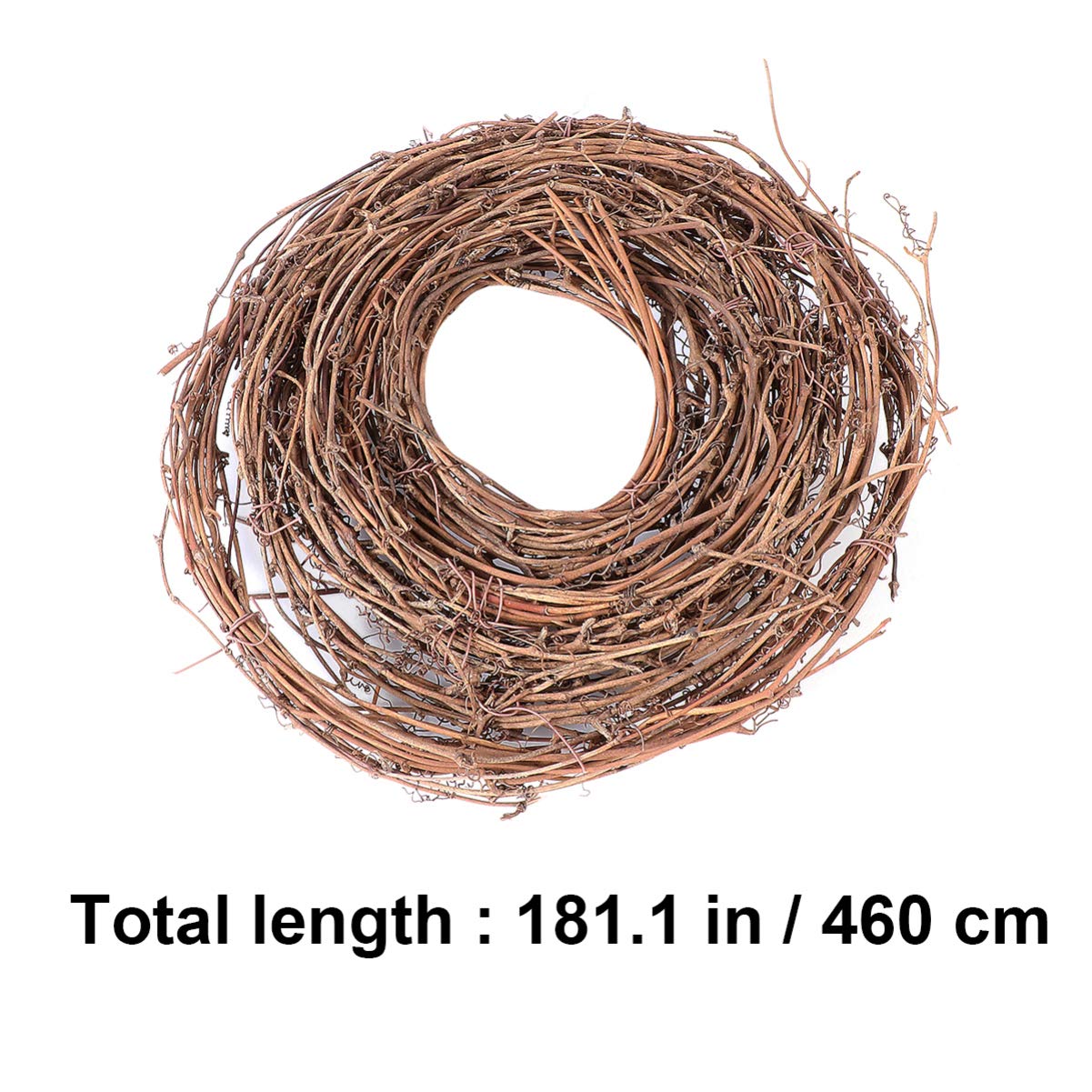 Natural Grapevine Wreath - 15.7ft Twig Garland for DIY Wedding & Home Decor - Perfect for Backdrops & Crafts