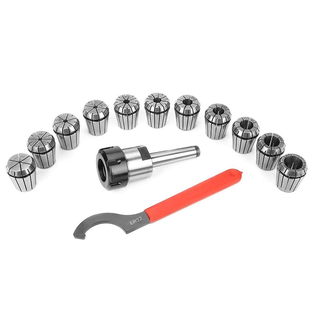 Precision CNC Engraving Machine Collet Set with Portable Protective Case - Spring Collets for Milling Machine, CNC Lathe Tools | Ideal for Metalworking, Wood Carving & DIY Projects