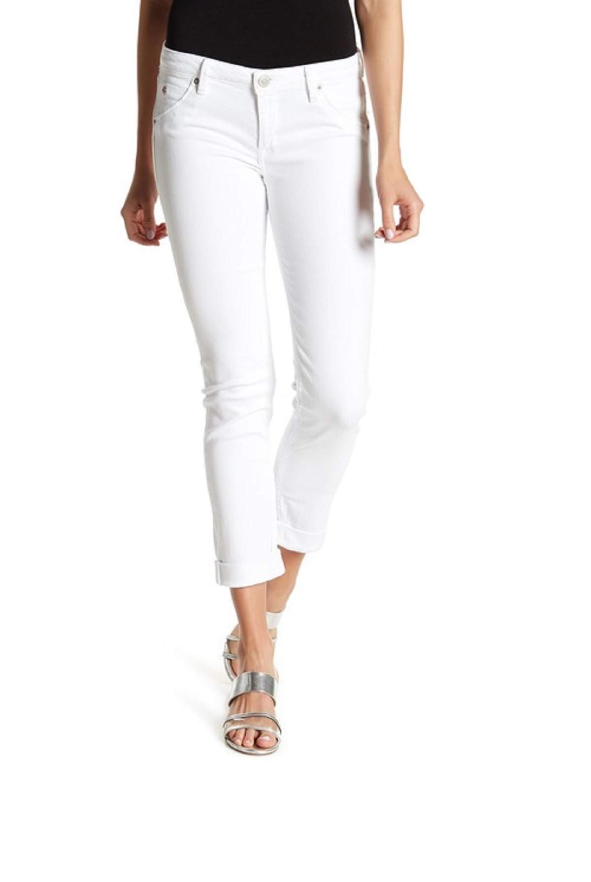 HUDSON Women's Bacara Crop Straight Cuff Jeans - Size 29 | High-Quality Denim Pants for Casual Wear & Everyday Outfits | Perfect for Work, Date Night & Weekend Looks