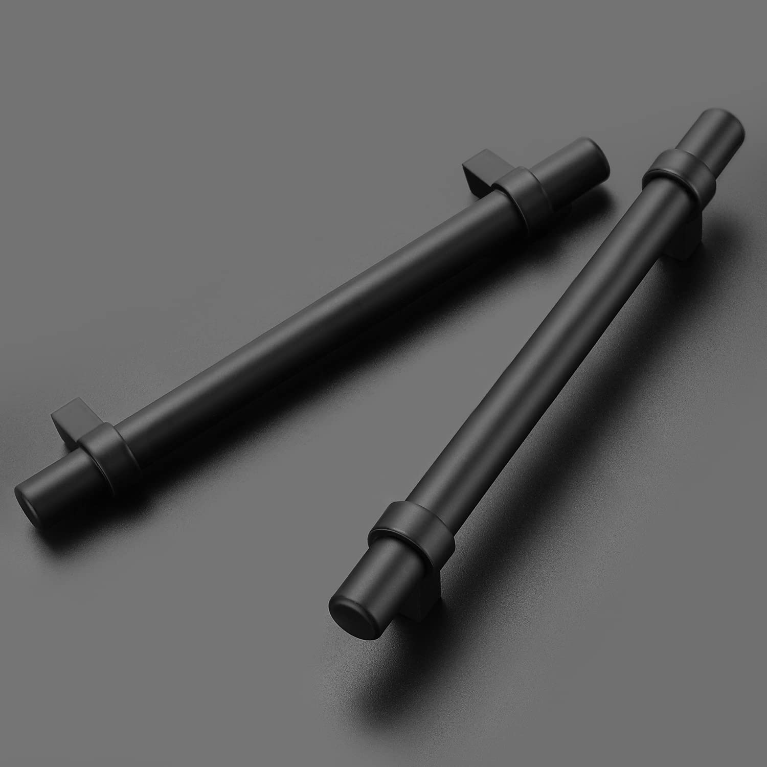 Peaha 10 Pack Black Cabinet Pulls 4 Inch Hole Center - Modern Kitchen Cabinet Handles & Drawer Pulls for Cupboard, Dresser, Bathroom Vanity - Durable Hardware for Home Renovation & Furniture Upgrade