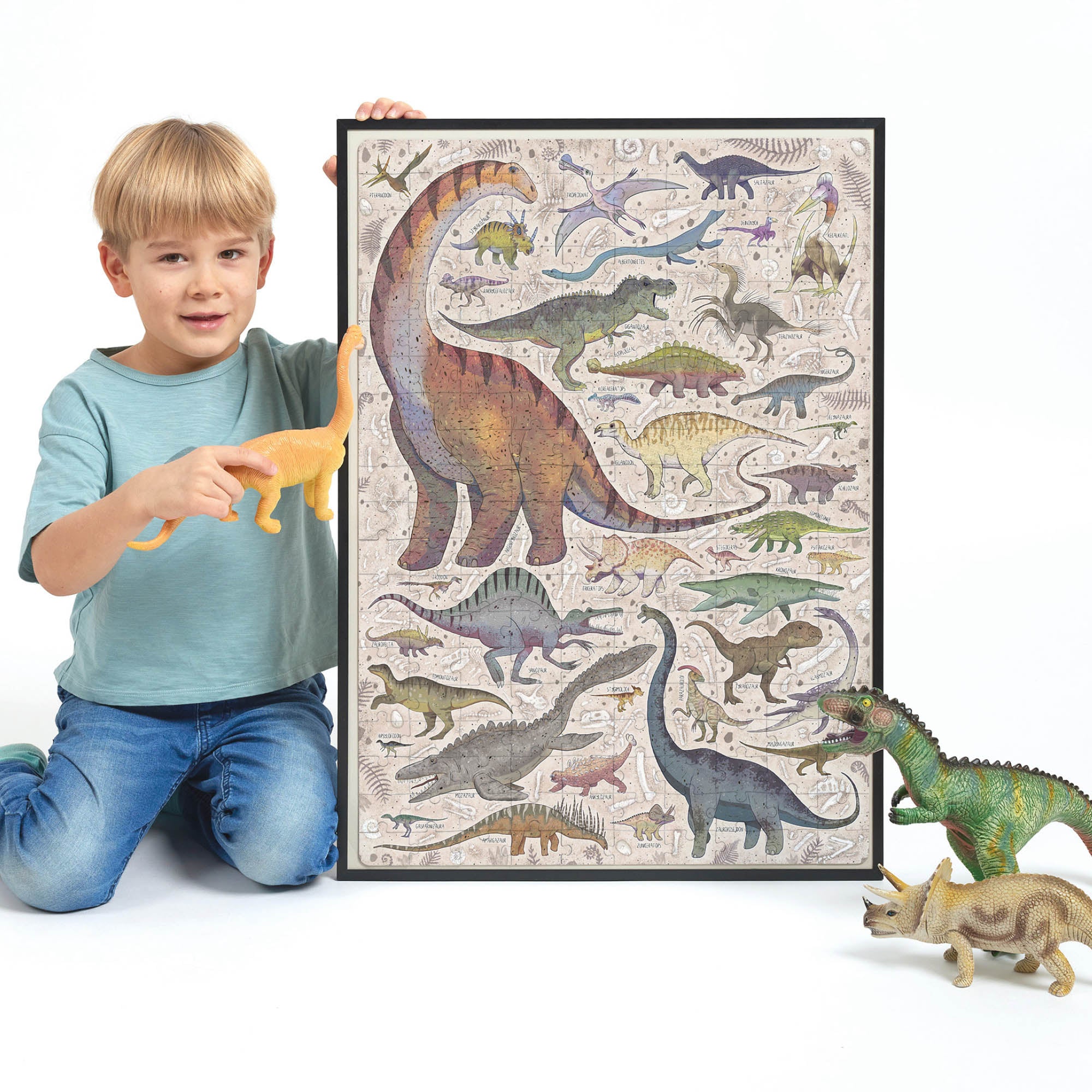 Banana Panda Puzzlove Dinosaurs Jigsaw Puzzle 200 Pieces - Educational Kids Puzzle for Dinosaur Lovers, Perfect for Family Game Night & Classroom Learning Activities