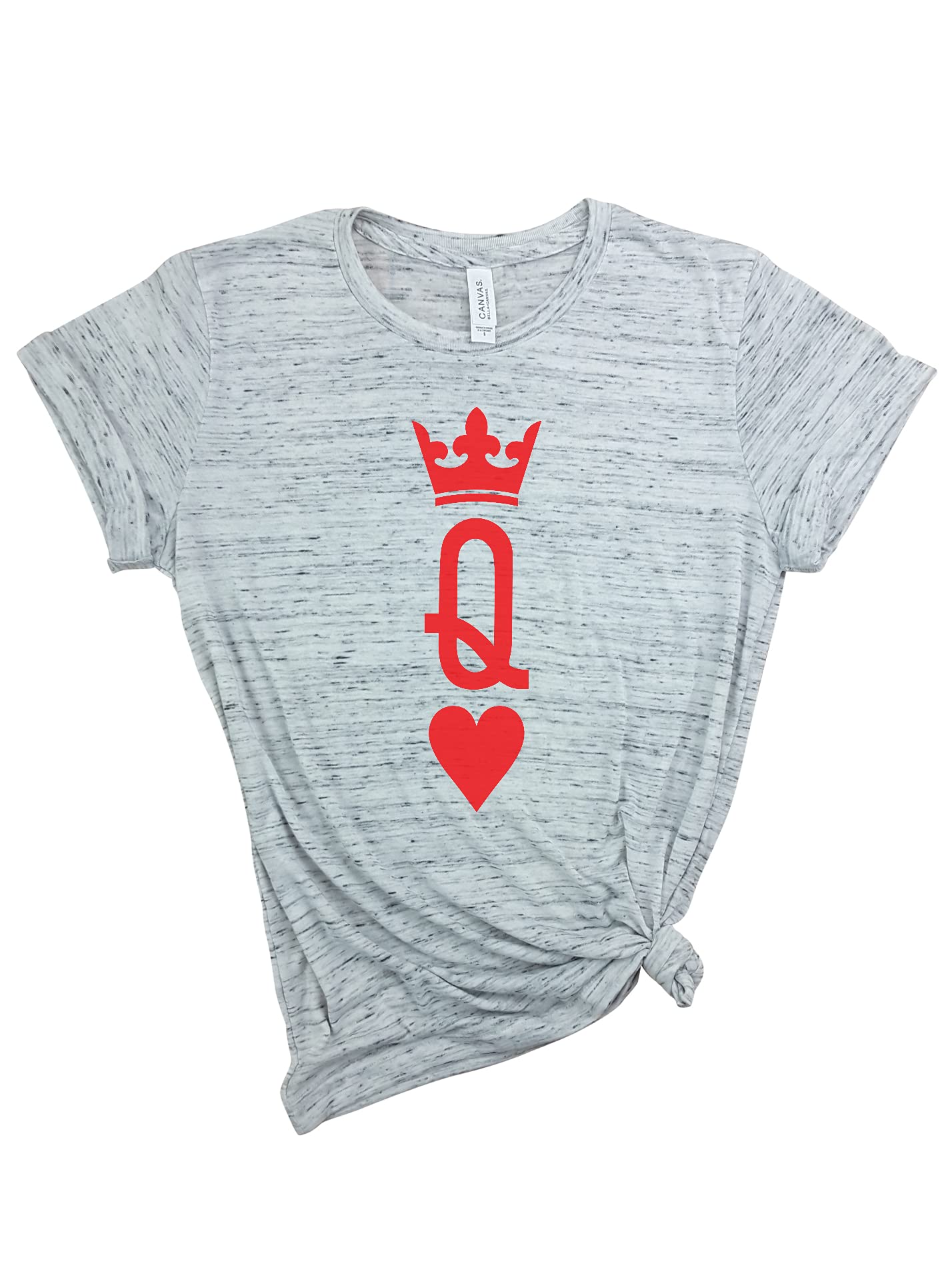 Queen of Hearts T-Shirt - Elegant Playing Card Design, Unisex Casual Tee for Poker & Gambling Fans - Perfect Gift for Her, Birthday or Casino Night Outfit