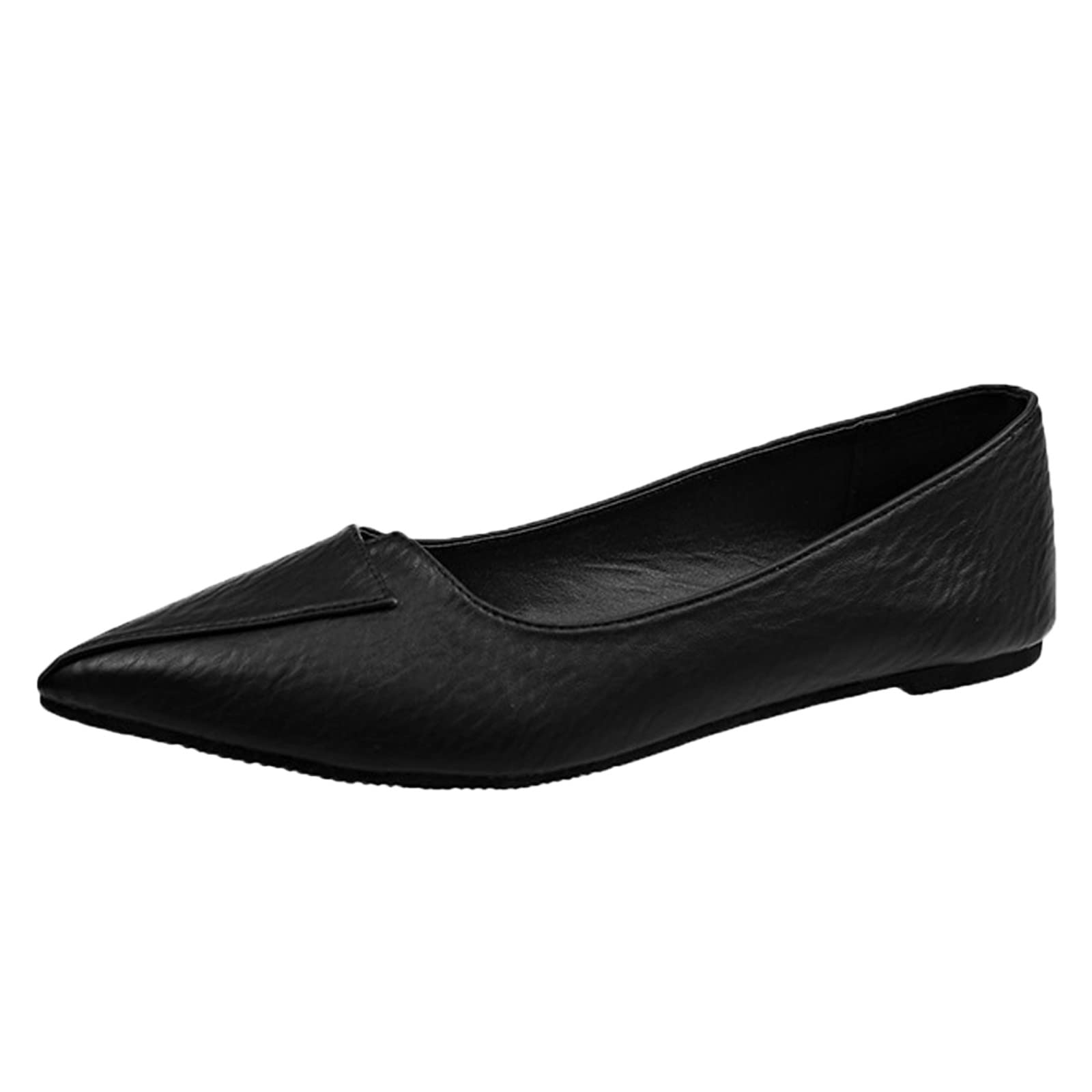Women's Pointed Toe Ballet Flats - Slip On Comfortable Flat Shoes with Wide Width Options | Perfect for Office, Wedding, and Casual Wear