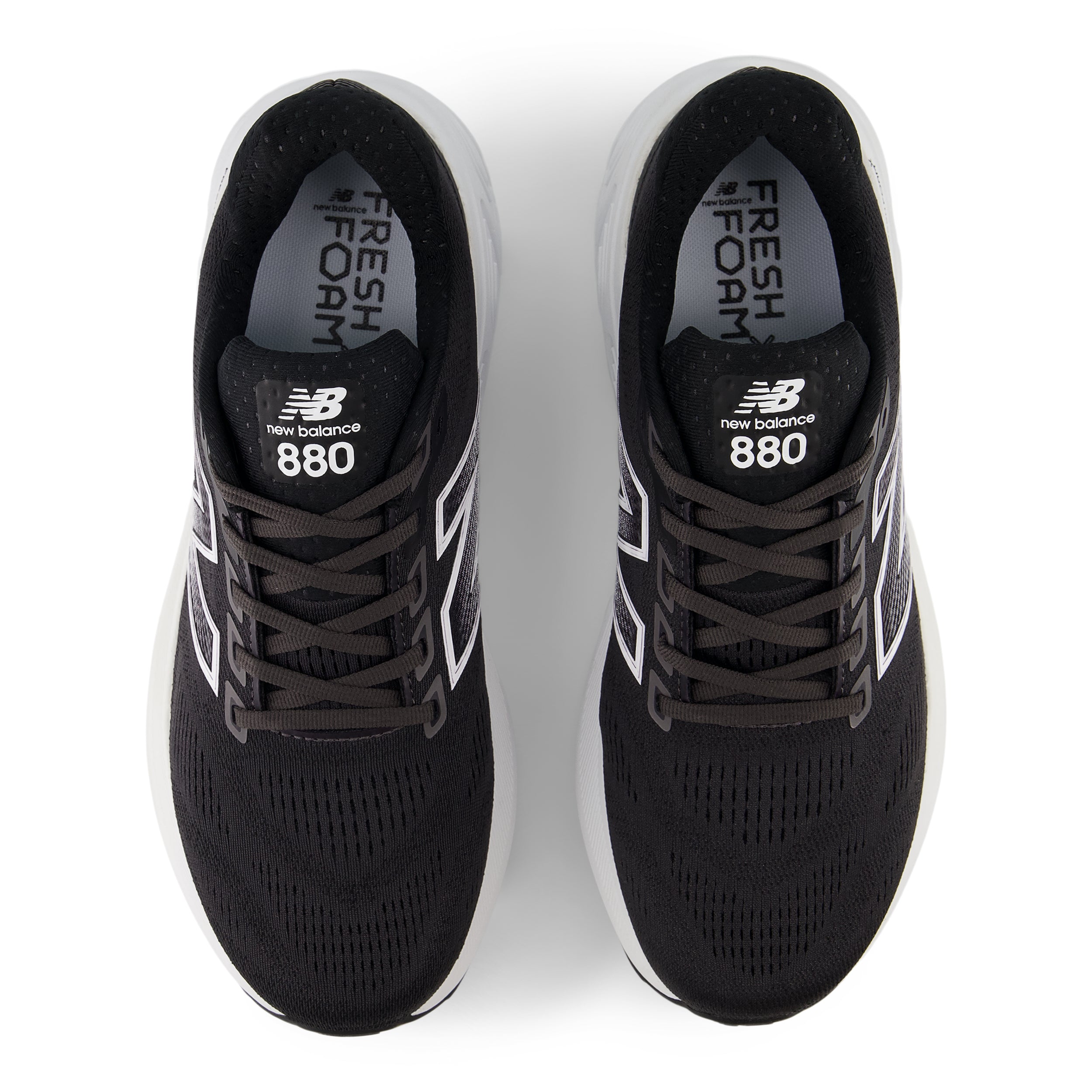 Men's Fresh Foam X 880v15 WIDE Running Shoes - Black/White/Reflection - Comfortable Athletic Sneakers for Jogging, Gym Workouts & Daily Wear
