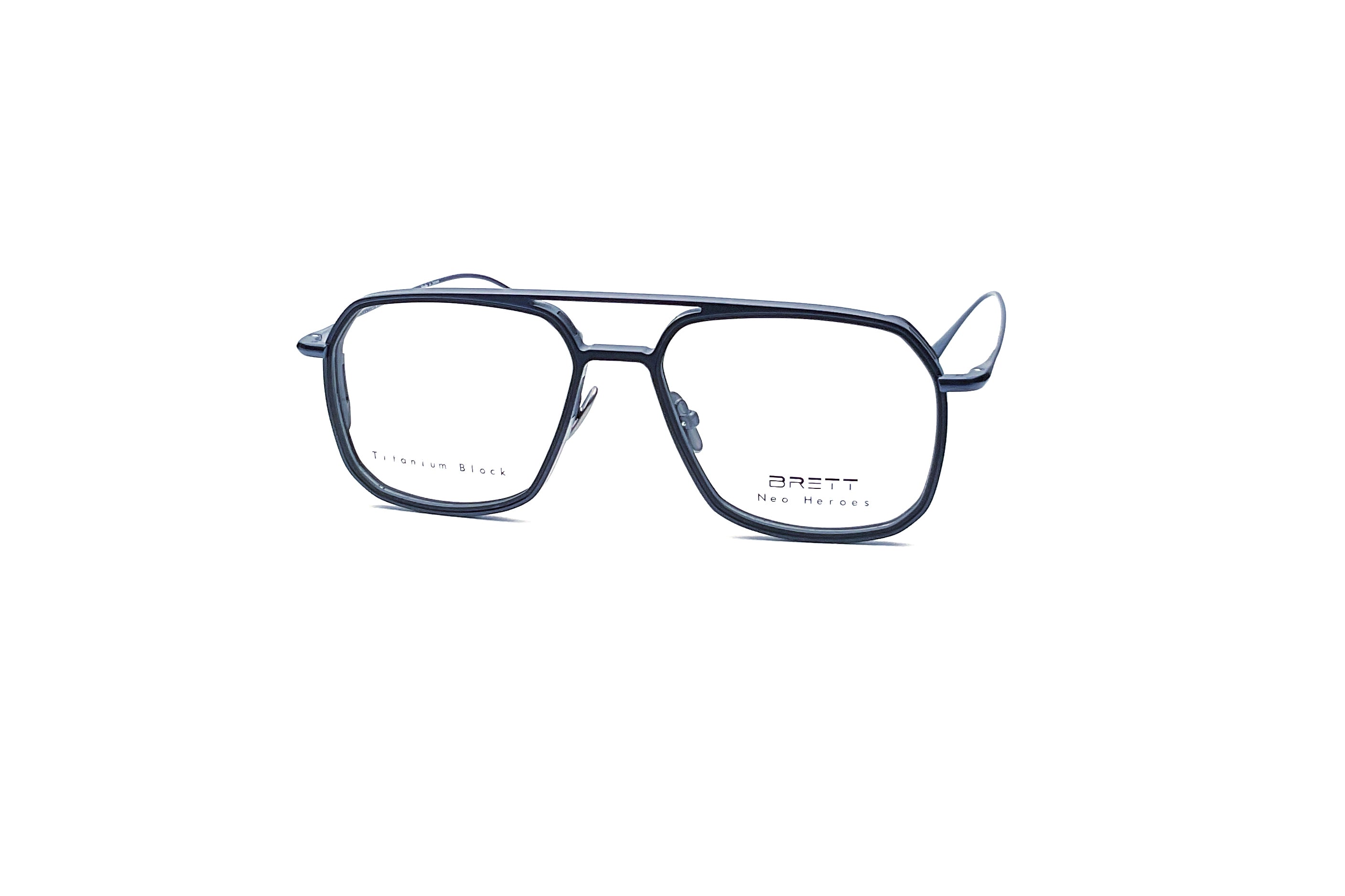 BRETT Eyewear Louis Sunglasses - Blue & Black Polarized UV Protection - Perfect for Driving, Outdoor Sports & Fashion Accessories