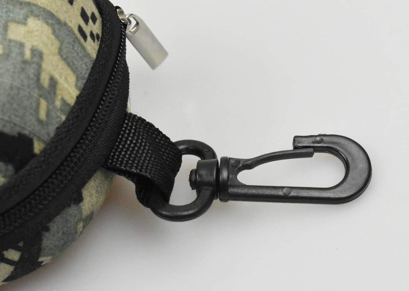 Tactical Molle Zipper Sunglasses Case - Shockproof Hard Shell Sunglasses Pouch for Men & Women - Durable Eyeglass Holder for Outdoor Sports, Hiking, Travel & Daily Use