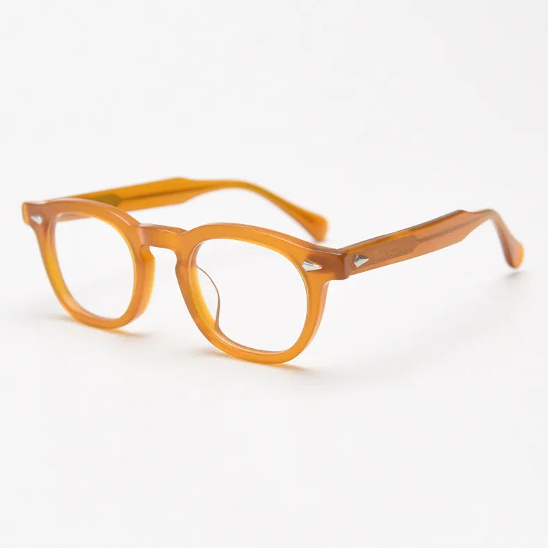 CCspace Unisex Full Rim Square Acetate Eyeglasses 56838 - Stylish & Durable Acetate Frame Glasses for Men & Women - Perfect for Reading, Work, and Everyday Fashion