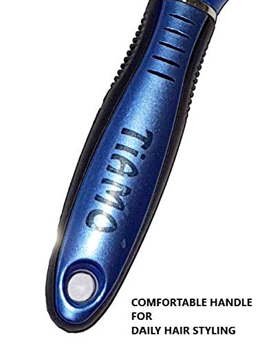 Premium Flat Plastic Hairbrush Set - Pink, Blue & Silver Colors for Smooth & Tangle-Free Hair | Perfect for Home, Travel & Salon Use