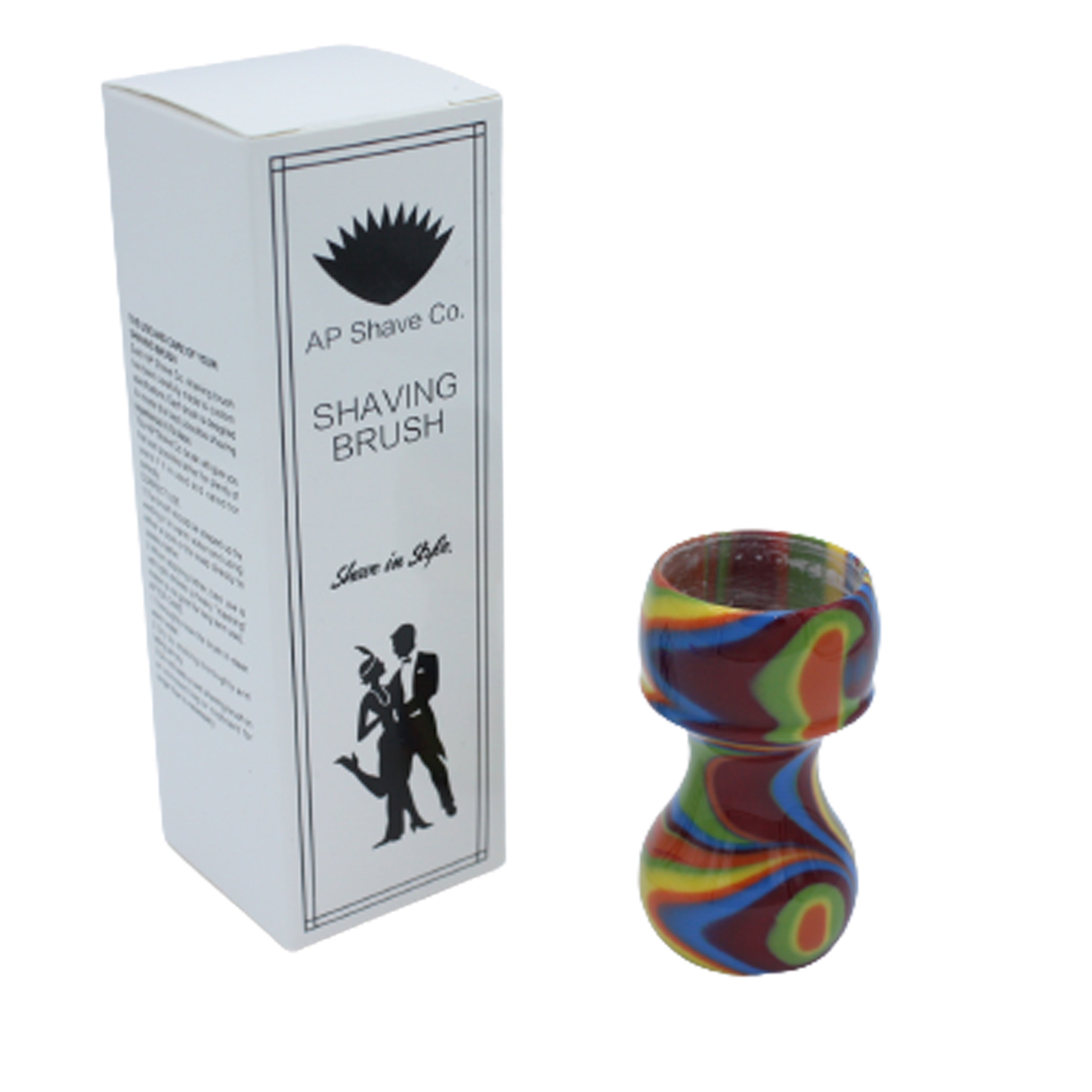 Premium Handcrafted Disco Shaving Brush Handle - Fits 28mm & 30mm Knots - Perfect for Wet Shaving & Grooming Gifts for Men